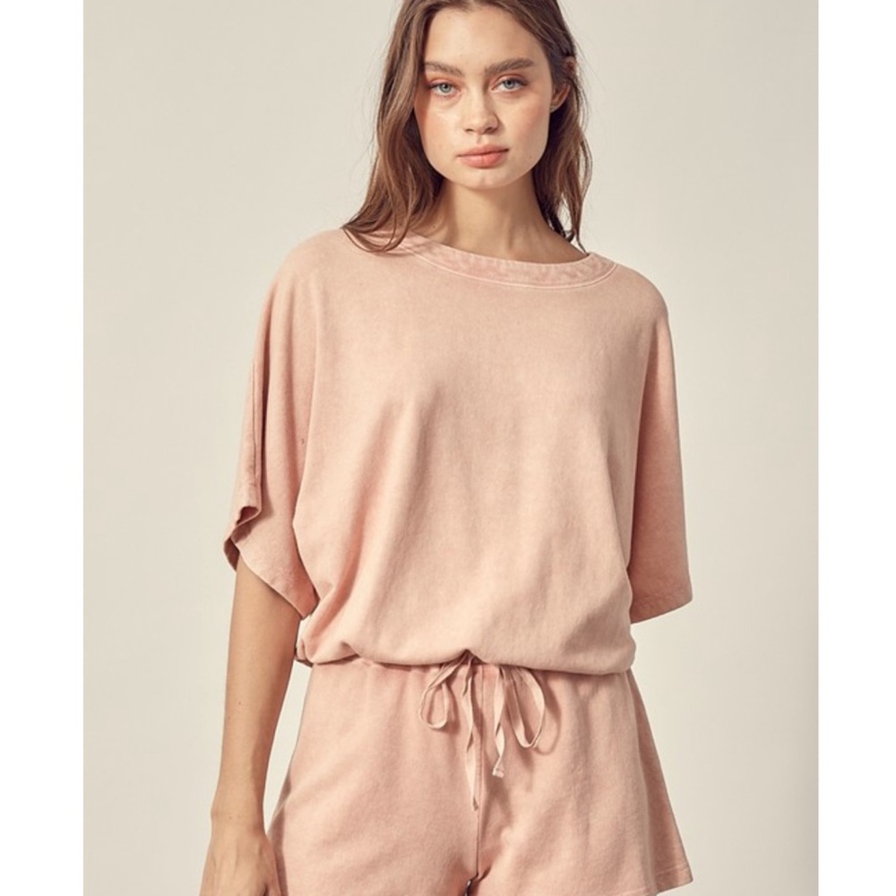Fall Washed Pullover Cropped Sweatshirt Women’s Casual Basic Tops